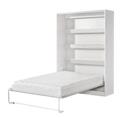 Półkotapczan pionowy MODUS 140cm biały + czarne uchwyty
