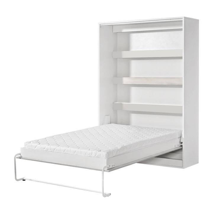 Półkotapczan pionowy MODUS 140cm biały + czarne uchwyty