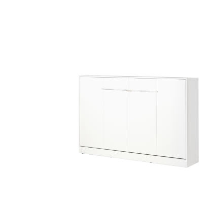 Półkotapczan poziomy MODUS 120cm biały + białe uchwyty