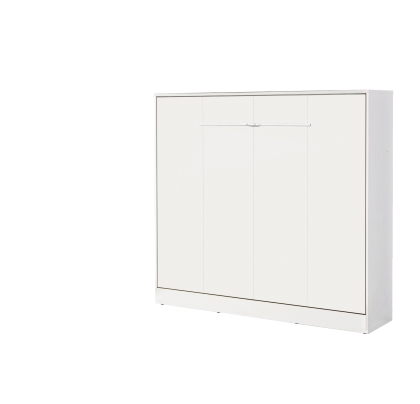 Półkotapczan poziomy MODUS 160cm biały + białe uchwyty