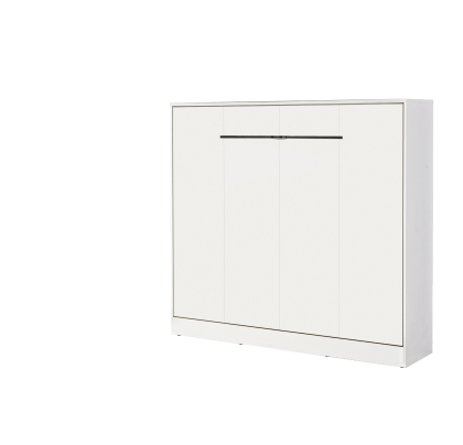 Półkotapczan poziomy MODUS 160cm biały + czarne uchwyty