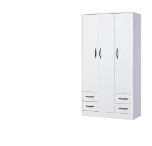 Szafa MODUS 120cm biały + czarne uchwyty