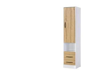 Regał MODUS 50cm dąb artisan + czarne uchwyty