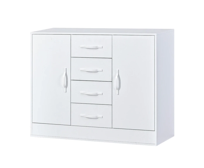 Komoda MODUS 120cm biały + białe uchwyty