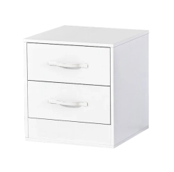 Szafka nocna MODUS 120cm biały + białe uchwyty