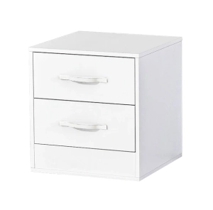 Szafka nocna MODUS 120cm biały + białe uchwyty