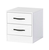 Szafka nocna MODUS 120cm biały + czarne uchwyty