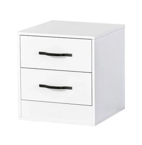 Szafka nocna MODUS 120cm biały + czarne uchwyty