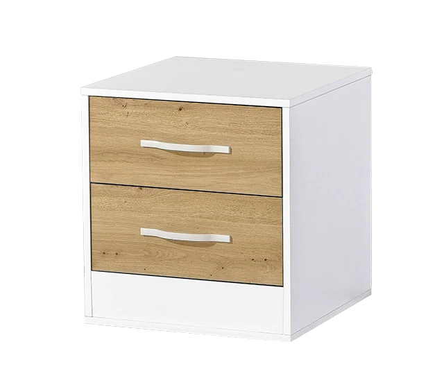 Szafka nocna MODUS 120cm dąb artisan + białe uchwyty