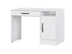 Biurko MODUS 120cm biały + czarne uchwyty