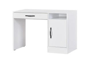 Biurko MODUS 120cm biały + czarne uchwyty