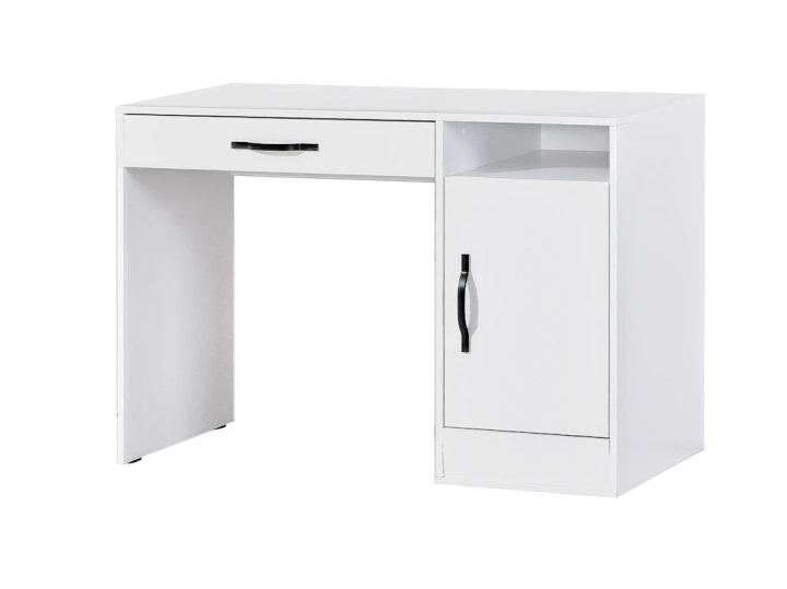 Biurko MODUS 120cm biały + czarne uchwyty