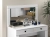 Lustro ORDENA 64cm x 117 biały