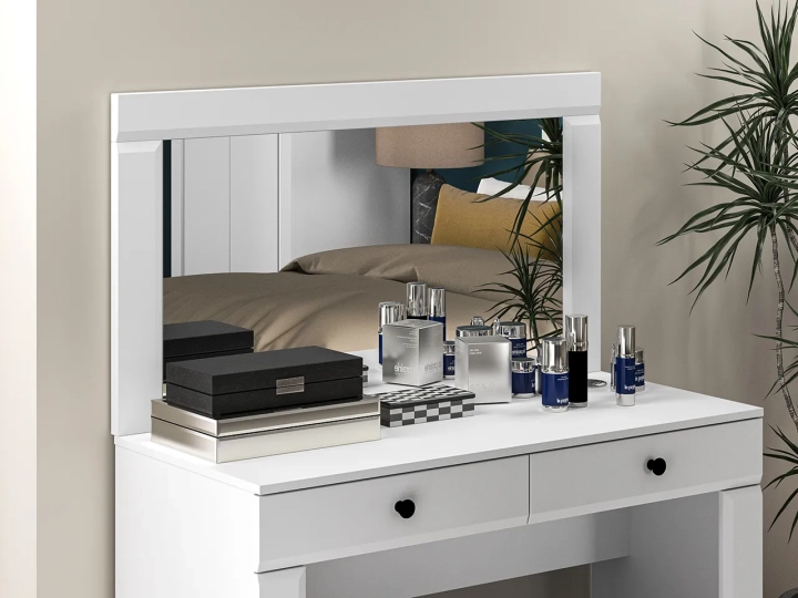 Lustro ORDENA 64cm x 117 biały