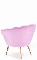 Fotel muszelka różowy HLAM