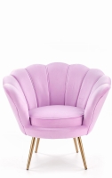 Fotel muszelka różowy HLAM