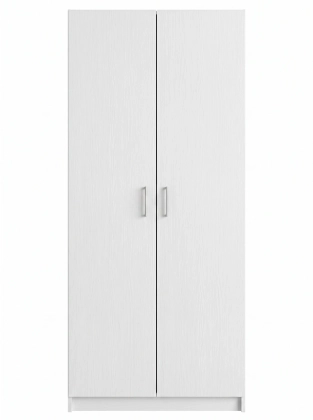 Biała_szafa_dwudrzwiowa_na_ubrania_90cm_Esperanza_2D_front.webp