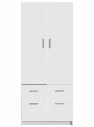 Szafa_dwudrzwiowa_z_szufladami_biała_Esperanza_4D2S_90cm_front.webp