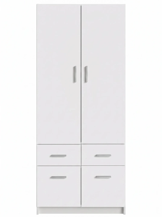 Szafa_dwudrzwiowa_z_szufladami_biała_Esperanza_4D2S_90cm_front.webp