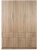 Szafa_trzydrzwiowa_z_szufladami_dąb_sonoma_135cm_ESPERANZA_front.webp