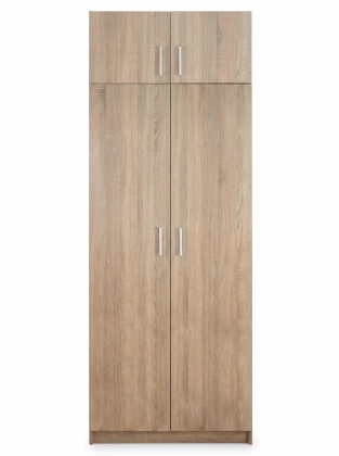 Szafa_dwudrzwiowa_z_nadstawką_90cm_4D_dąb_sonoma_Esperanza_front.webp