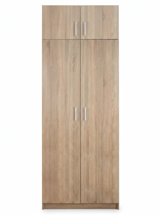 Szafa_dwudrzwiowa_z_nadstawką_90cm_4D_dąb_sonoma_Esperanza_front.webp