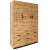 Szafa_trzydrzwiowa_z_szufladami_dąb_wotan_Esperanza_6D3S_135cm.webp