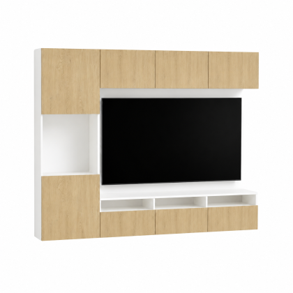 MODULARE_zestaw_RTV_ze_slupkiem_biel_alpejska/dab_cremona_bez_uchwytow.webp