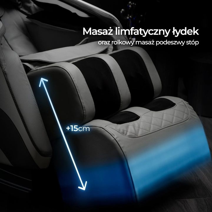 Fotel Masujący Rozkładany SENVARO, Szary Ekoskóra (Menu ENG) - 06.webp