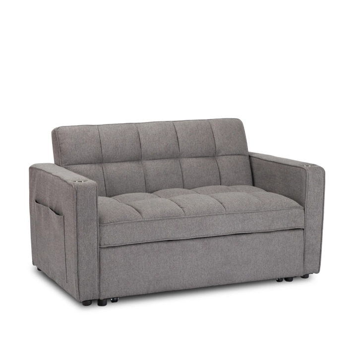 Fotel Rozkładany NOCTELO do Spania, Szary - 01.webp