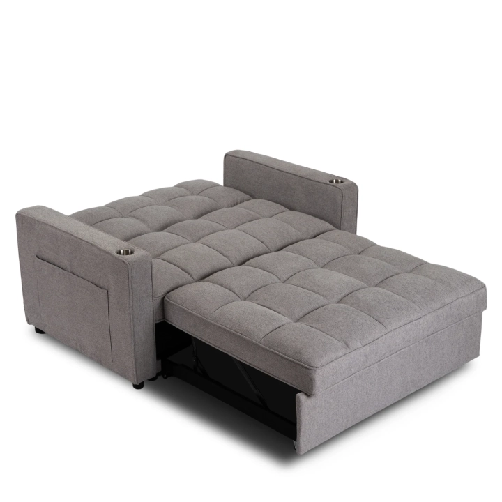 Fotel Rozkładany NOCTELO do Spania, Szary - 11.webp