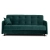 Sofa Rozkładana RIVANTO, Zielona Welurowa - 03.webp