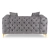 Sofa AMALVIO 2S Dwuosobowa, Szara Welurowa - 05.webp