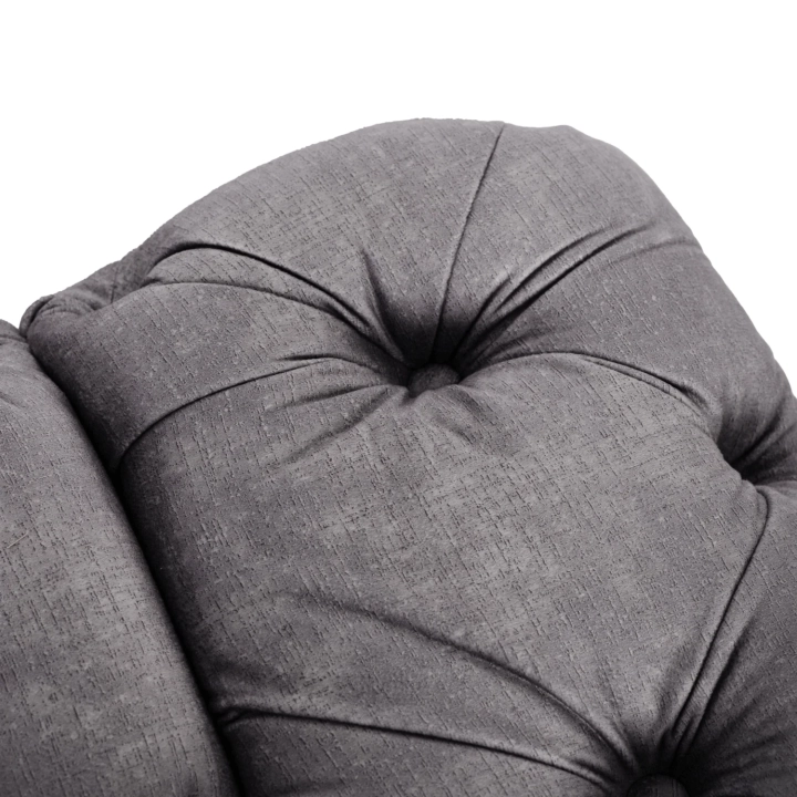 Sofa AMALVIO 2S Dwuosobowa, Szara Welurowa - 07.webp