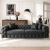 Sofa AMALVIO 3S Trzyosobowa, Czarna Welurowa - 02.webp