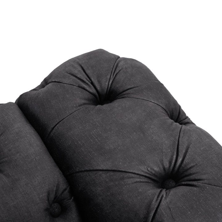 Sofa AMALVIO 3S Trzyosobowa, Czarna Welurowa - 07.webp