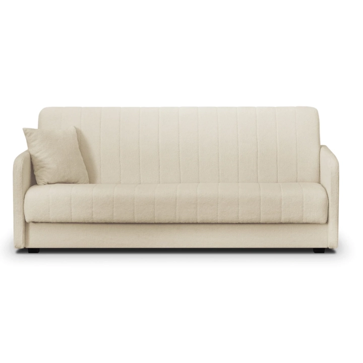Sofa Rozkładana VENTARO, Jasnobeżowa Boucle - 03.webp