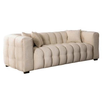 Sofa LINVARO 3S Trzyosobowa, Kremowa - 01.webp