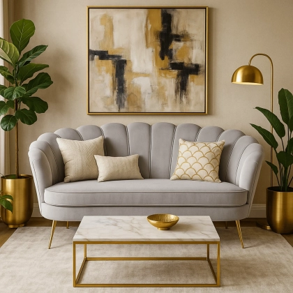 Sofa MIRVELLA, Szara - 02.webp