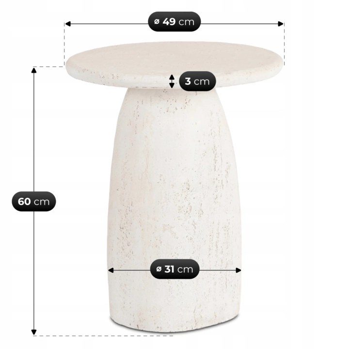 Stolik Pomocniczy RESVANO 49 cm, Krem-Beż - 07.webp