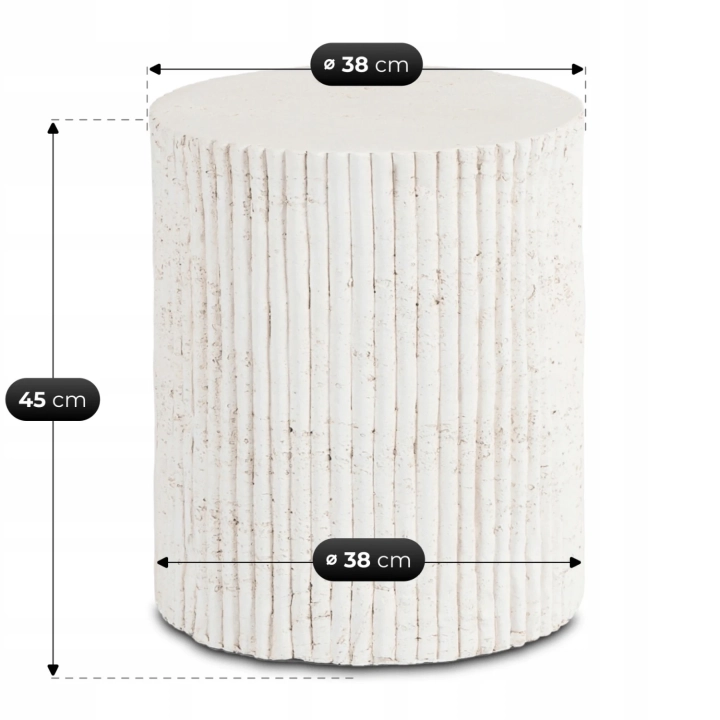Stolik Pomocniczy TILVANO 38 cm, Krem-Beż - 07.webp