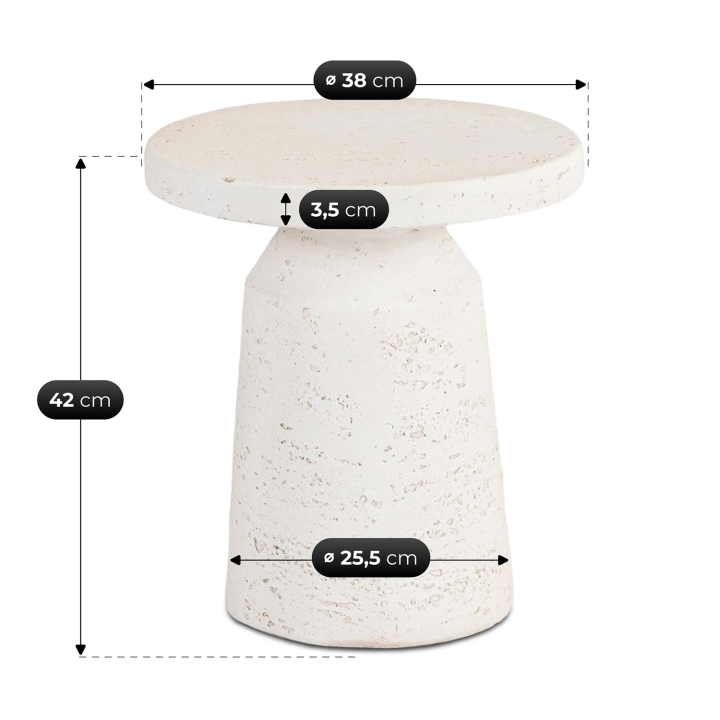 Stolik Pomocniczy DESVARO 38 cm, Krem-Beż - 06.webp