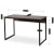 Biurko Loft DARVELLO 120 cm, Dąb Rustykalny-Czarny - 05.webp