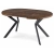 Stół Rozkładany LARVENTO 100-250 cm, Dąb Rustykalny-Czarny - 06.webp