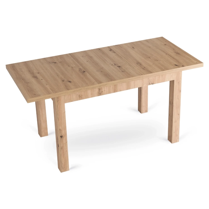 Stół Rozkładany SKARVENO 120-160 cm, Dąb Artisan - 04.webp