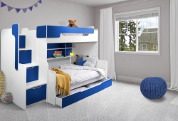 MDHR łóżko piętrowe 3 - osobowe bez materacy