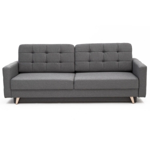 Kanapa REVANGE z funkcją spania ciemnoszara 229x97 cm