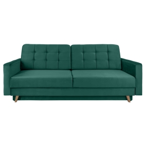 Kanapa REVANGE z funkcją spania ciemnozielona 229x97 cm