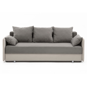 Kanapa LUKB z funkcją spania antracytowo-szara 206x85 cm