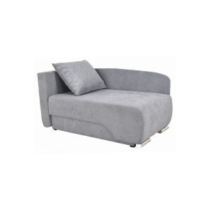 Tapczan GUCIO kanapa rozkładana z pojemnikiem na pościel jasna szara 150x85 cm